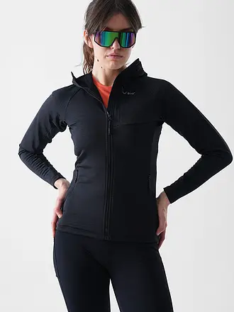 MERU | Chaqueta polar con capucha Highfields para mujer | schwarz
